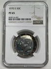 1970 S Kennedy Half Dollar 50c NGC PF65 Proof Toned 40% Silver See Pictures