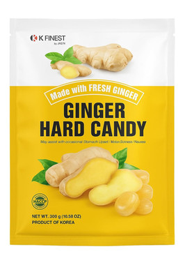 Ginger Hard Candy Made with Fresh Ginger Extra Strength Flavor Anti-Nausea and D