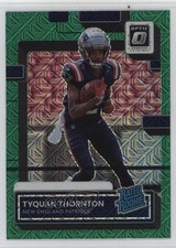 2022 Donruss Rated Rookie Optic Preview Green Mojo Prizm Tyquan Thornton 1ss7