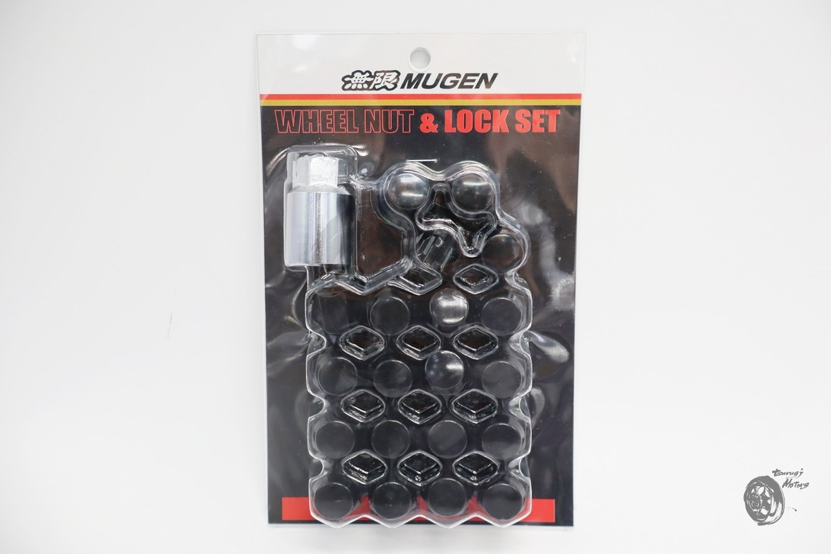 Honda Civic Type R FD2 MUGEN OEM Wheel Nut & Lock Set Black