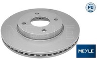2X Bremsscheibe Meyle 7155210047/PD 2 Bremsscheiben Vorderachse Vorne FüR Ford