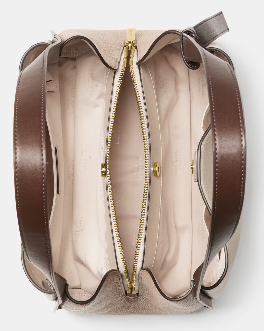 Kate Spade Knott Large Carryall Beige Pebbled Leather KM662 NWT $399 Retail thumbnail 3