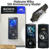 Sony Walkman NW-S764 Hatsune Miku 5th Anniversary 8GB Black Limited NEW Japan