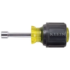 Klein Tools 610-1/4 1/4-Inch Stubby Nut Driver with 1-1/2-Inch Hollow Shaft and