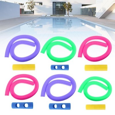 Schwimmende Poolnudeln, Schwimmbadnudeln mit Verbindungsstück,