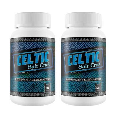 2-Pack Celtic Salt Trick Pills - Blood Circulation Support for Men -120 Capsules