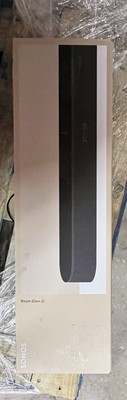 Sonos Beam (Gen 2) Smart Compact Wireless Dolby Atmos Powered TV Soundbar, Black