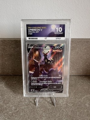 Umbreon V 189/203 Evolving Skies Special Art Pokemon TCG Perfect Subs - ACE10 