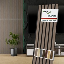 Panneaux acoustiques HEXIM Grande 140x30cm MDF panneau mural bois...