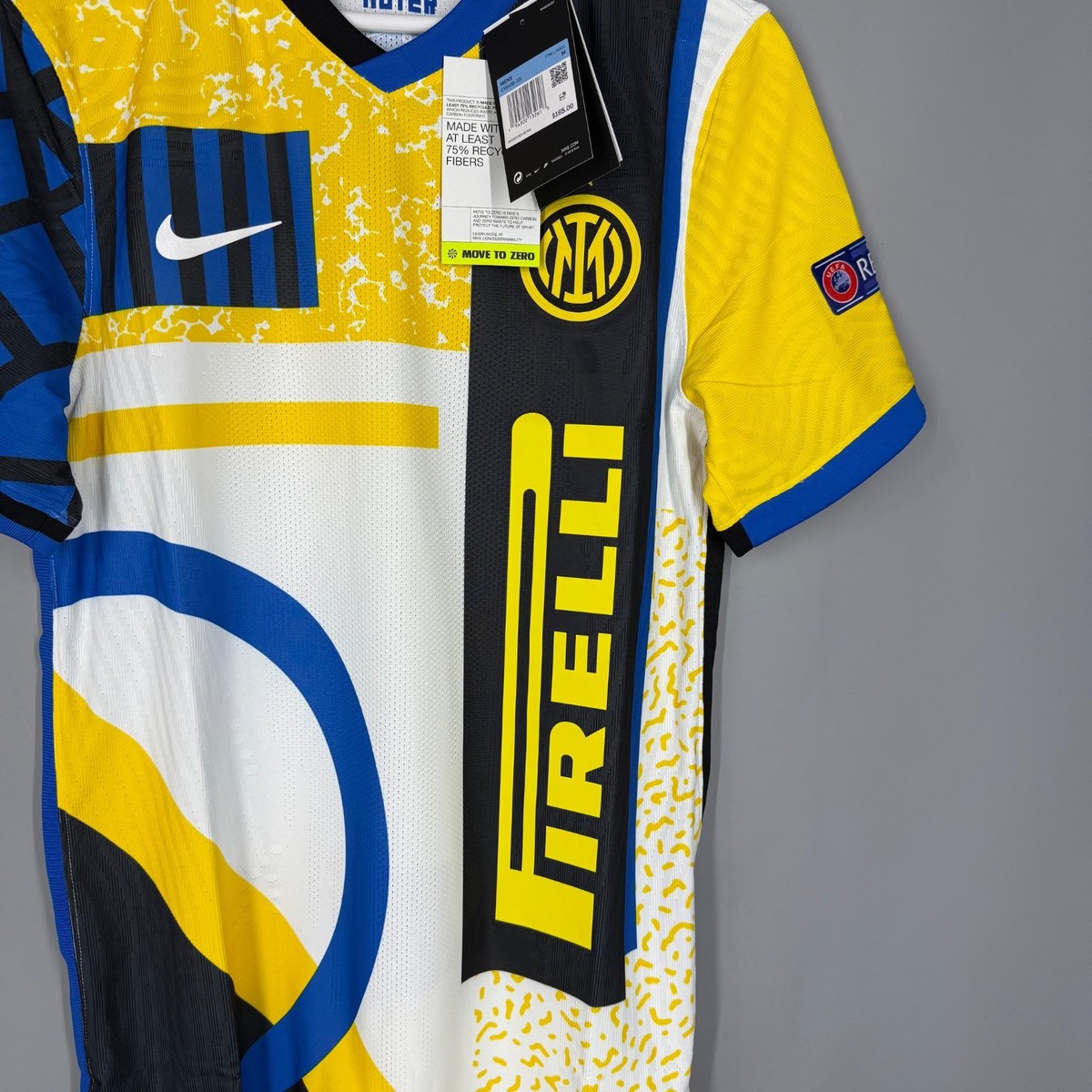 NWT INTER MILAN 2020 2021 4TH FOURTH SHIRT JERSEY VAPOR PLAYER #77