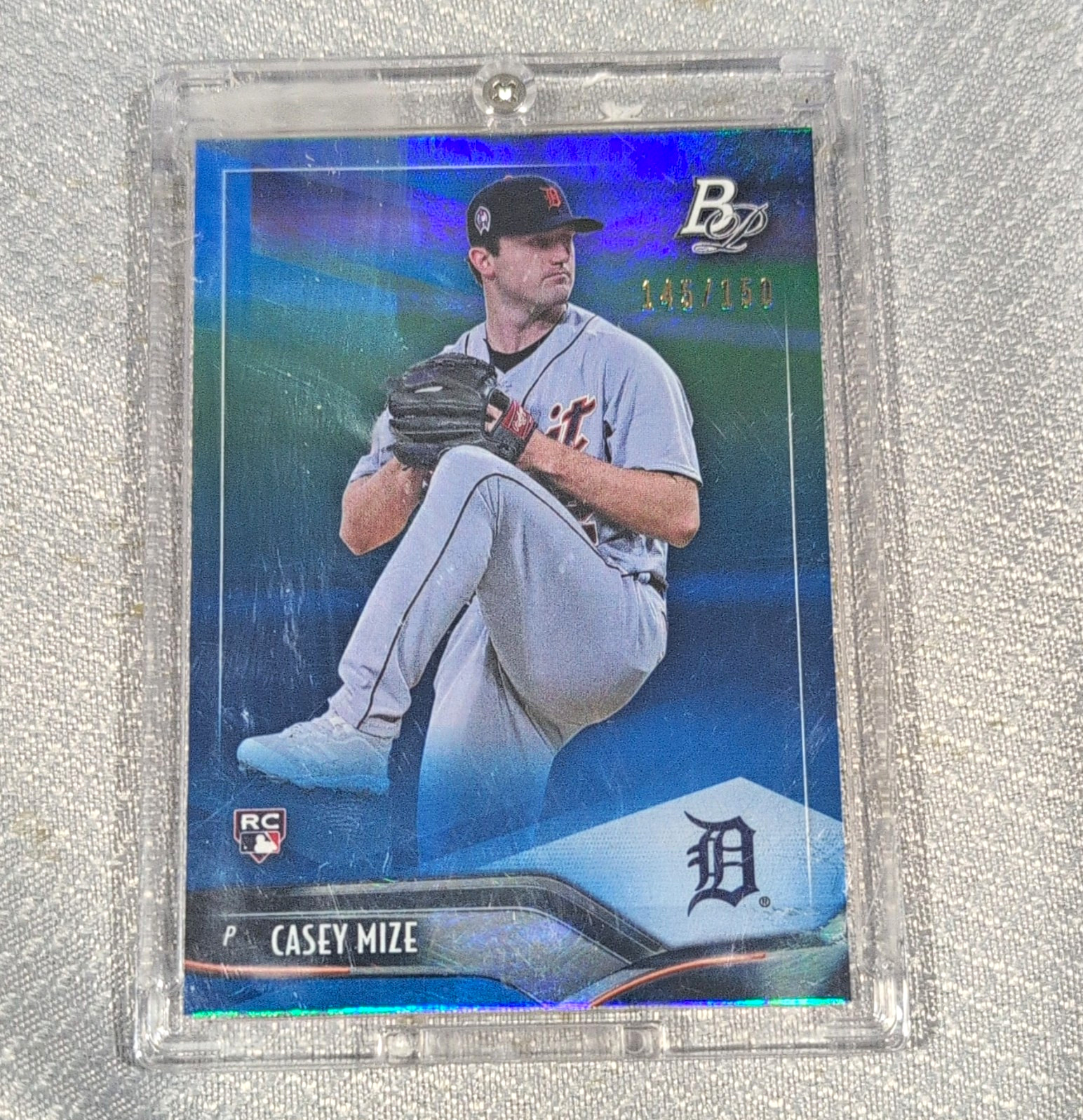 Topps 2021 Bowman Platinum Casey Mize Rookie Blue /150 #7 Detroit Tigers
