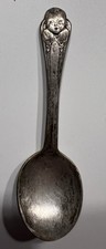 Vintage Gerber Baby Spoon Winthrop Silver Plate Gerber Baby Head on Handle 4.25"
