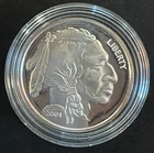 2001 Indian Head - Buffalo 1 Troy Oz .999 Fine Silver Full Proof Round ~Case 🔥