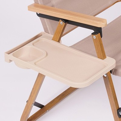 Langlebig Camping Seitentisch Cup-Tablett Aluminiumlegierung Clip-On Faltbar