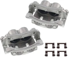 Pair Front Brake Calipers w/Bracket for Nissan Titan Armada INFINITI QX56 QX80