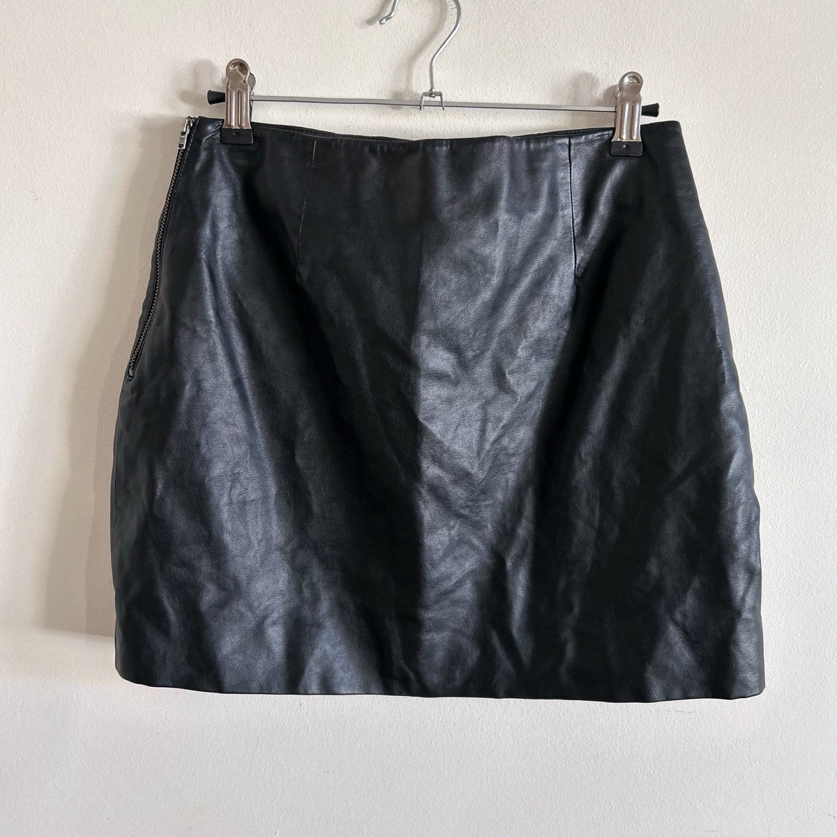 Mini Skirt Satin Skirt Glassons Glassons Black Faux Leather Mini
