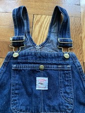 Vintage 90s Pointer Brand Denim Overalls Workwear Kids Youth Size 10 Made In USA