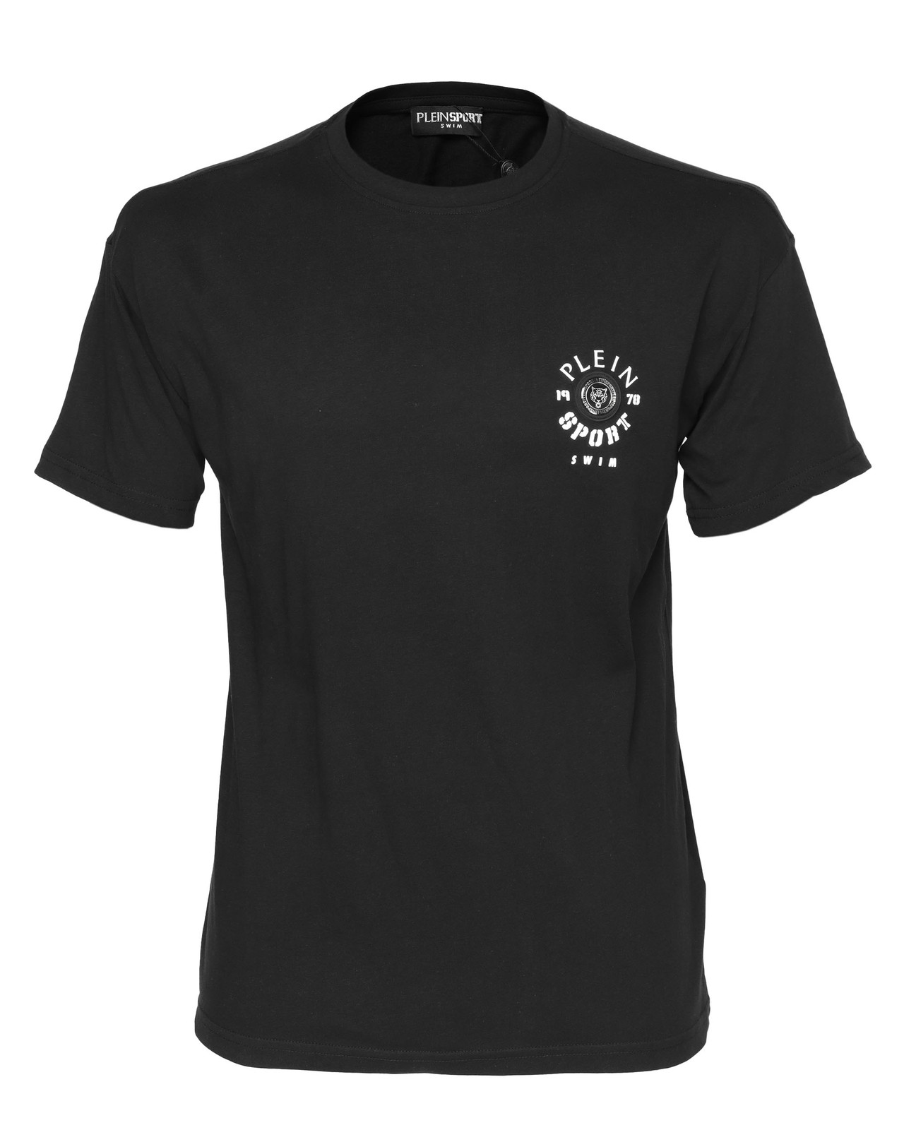 NWT Philip PLEIN SPORT T-SHIRT swim cotton black short sleeve luxury  L