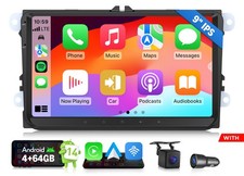 Android Auto 14 4 64GB 9" for VW Golf GTI MK5 MK6 R R32 Car Stereo Radio CarPlay