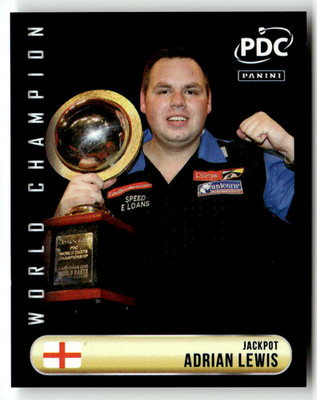 Panini 2025/26 PDC World Darts Championship Sticker No. 24 Adrian Lewis Champion