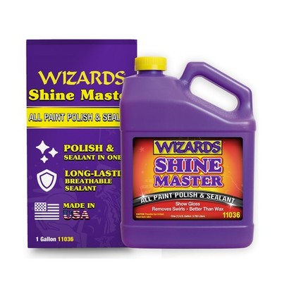 Wizards Shine Master Polish and Breathable Sealant - 1 Gallon - No Wax or Fre...