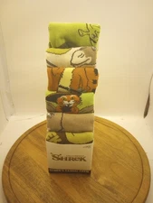 Bioworld Shrek The Movie Men's Casual Crew Socks 6 Pairs Mens Size 8-12 NEW