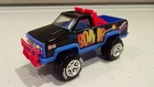1990's vintage Tonka GMC black Time Bomb  4x4 pressed steel pickup truck mini