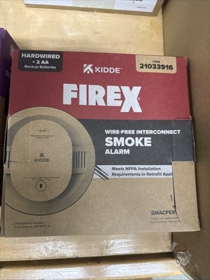 kidde firex wire free interconnect smoke alarm hardwired w backup batts 21033916
