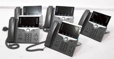 Lot of 5 Cisco CP-8841-K9 5 Programmable Line Key 5 inch. Color VoIP Phone SIP