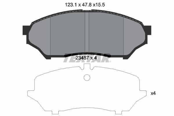 Kit plaquettes de frein à disque Textar 2348701 compatible OE 410606A00C pour berlines