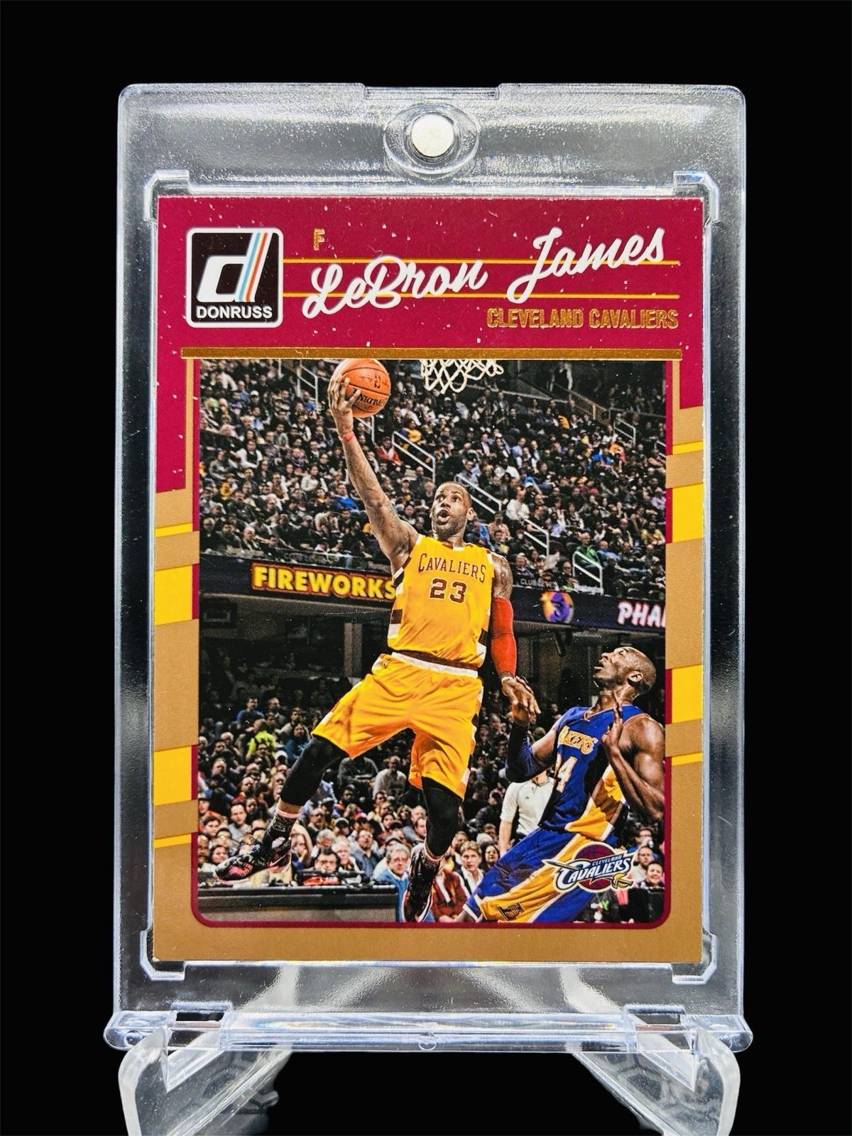 2016/17 Donruss #15 LEBRON JAMES & KOBE BRYANT SHADOW LAKERS & CAVS🔥GOATS🔥HOF
