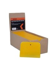 Body Filler Spreaders Pack of 100 - 4" Yellow Reusable Plastic 4inch