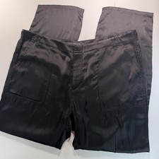 Zara Woman Black Satin Pants Size Large