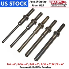 Steel Roll Pin Punch Set SAE for Air Gun Pin Driving Removal Mechanic Car Tool