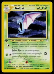 Golbat 29/64 Neo Revelation 1st Edition Uncommon Pokemon Card