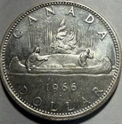 CANADA - Elizabeth II - Voyageur Silver Dollar -  1966 - Km-64.1 - .6oz ASW!