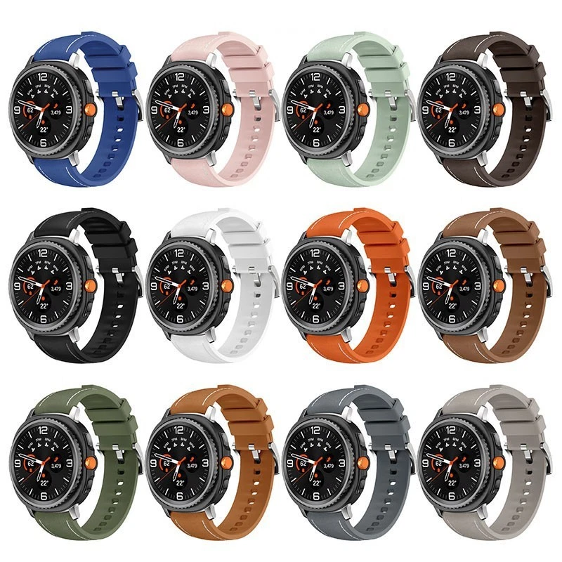 For Samsung Galaxy Watch 8/8 Classic Silicone Leather Strap Bracelet Sports Band - Image 2 of 4