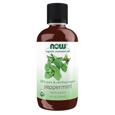 Huile Essentielle De Menthe Poivrée Bio NOW Foods 4 Oz