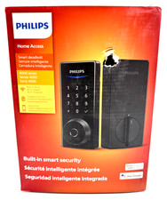 Cerradura de puerta inteligente Philips WiFi Deadbolt múltiples métodos de acceso negra