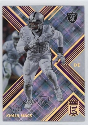 2017 Donruss Elite Purple 52/99 Khalil Mack #80 1fb7