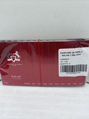 Parfums de Marly Kalan Eau de Parfum Unisex 10 Vials 0.05 oz/1.5 ml NEW SEALED