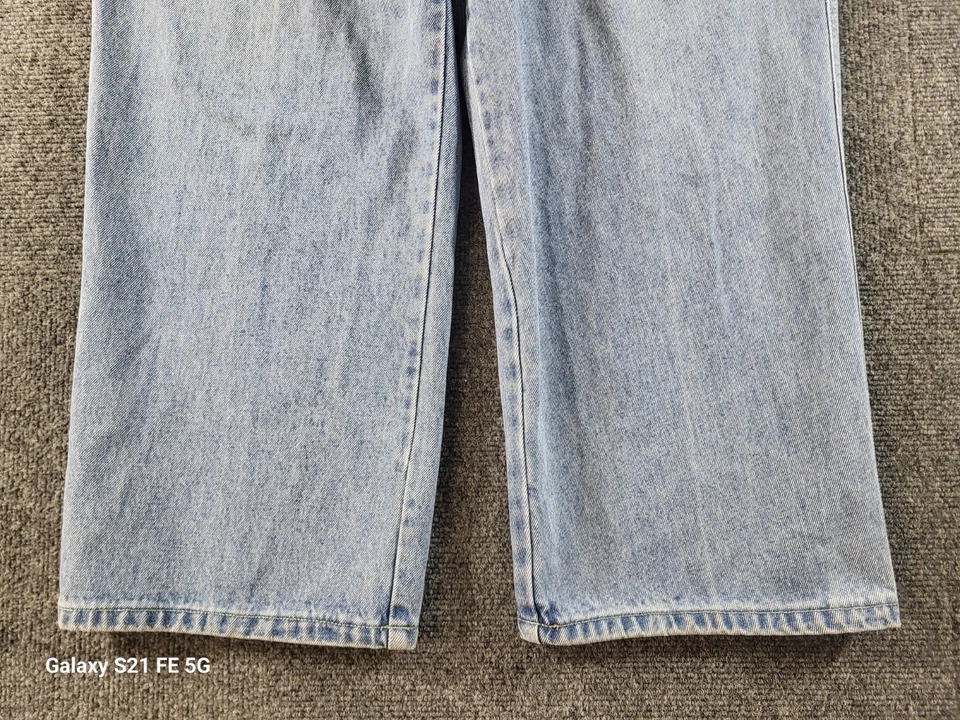 VTG Bugle Boy Y2K Loose Relaxed Wide Leg Jeans Mens ACT SZ 34x30 Lighter Wash - Image 3 of 4