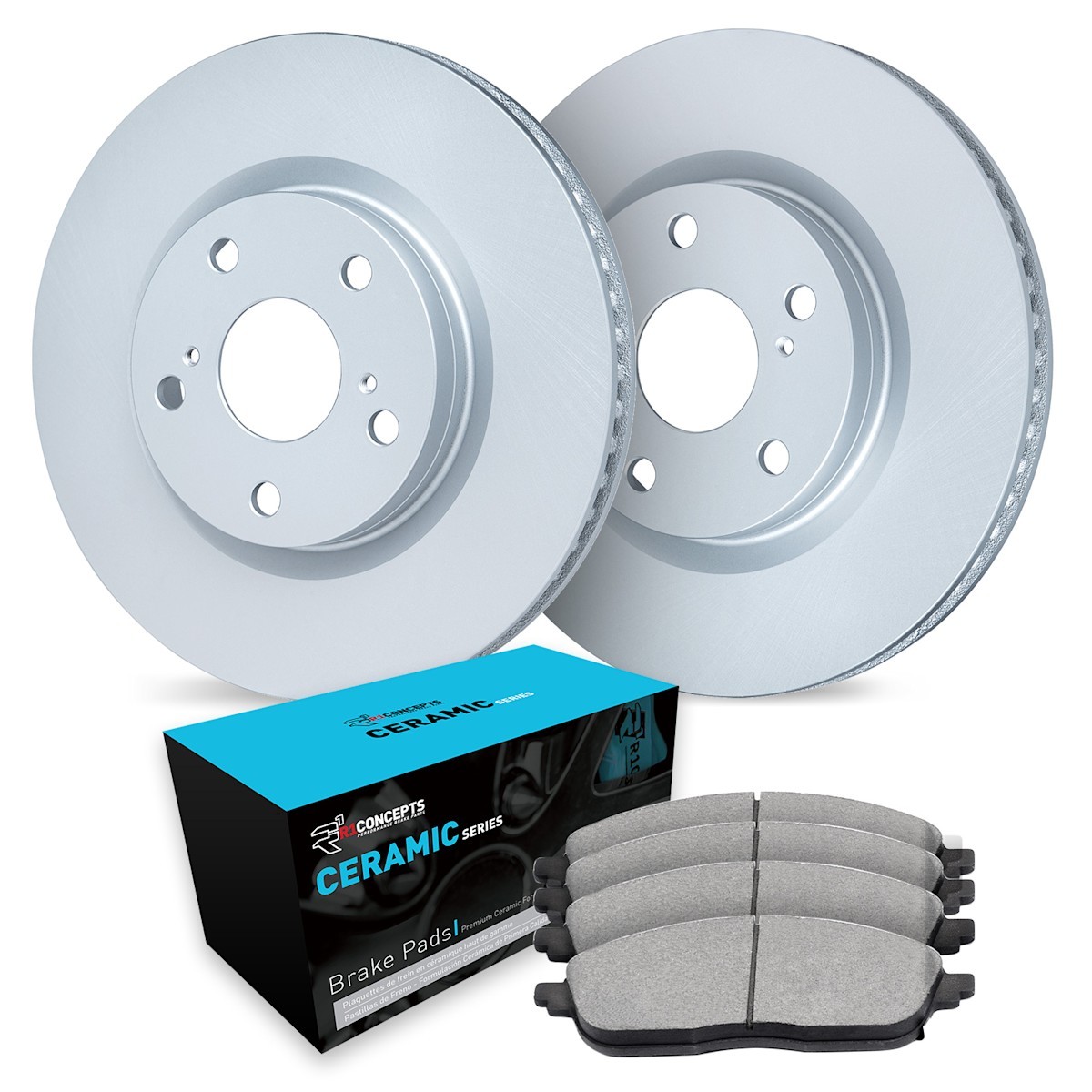 WDWN1-58001 R1 Concepts Brake Disc and Pad Kits 2-Wheel Set Rear for Acura NSX