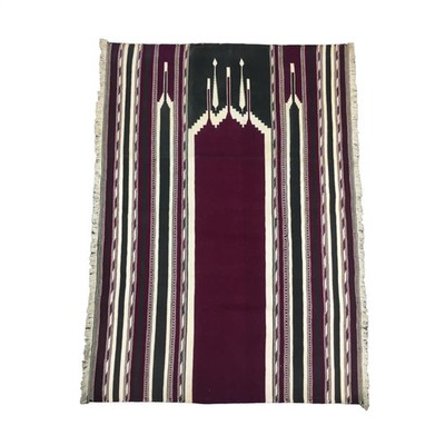 Islamic Prayer Rug Faded Hand Woven Muslim Payer Mat Wall Hanging Tapestry Gift