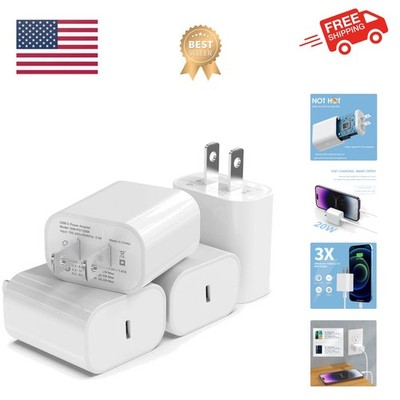 Compact USB C Power Adapter Set - 20W Fast Charging for Multiple Devices