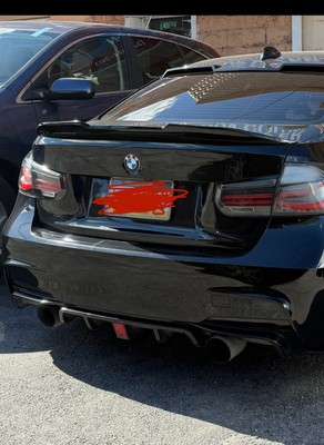 Glossy Black Look Rear Trunk Lip Spoiler Wing For BMW F30 3 Series M3 2012-2018