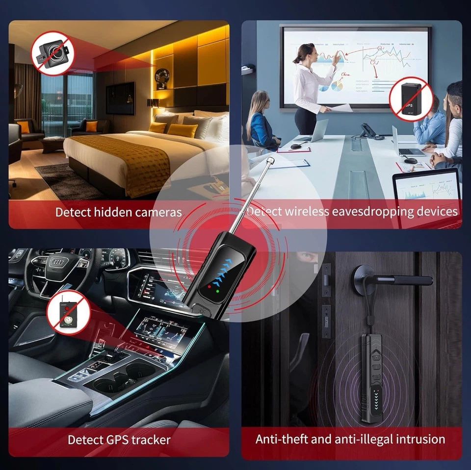 Hidden Camera Detector, GPS Tracker Detector, Portable Anti Spying Detector 📸 - Image 3 of 4