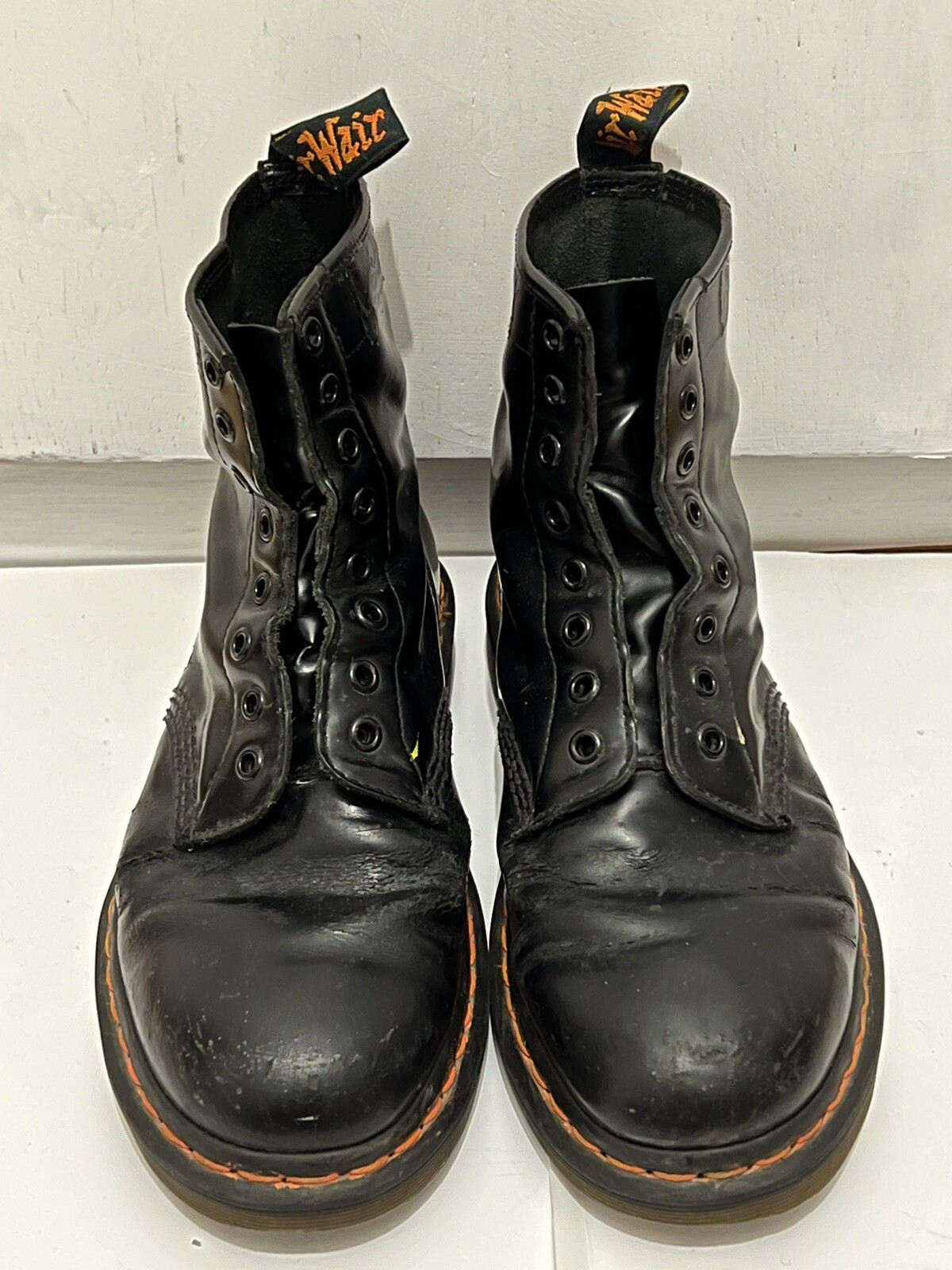 Dr MARTENS 1460 BEAMS X BABYLON Boots Black Smooth Leather UK 9 EU 43 US Rare image 4