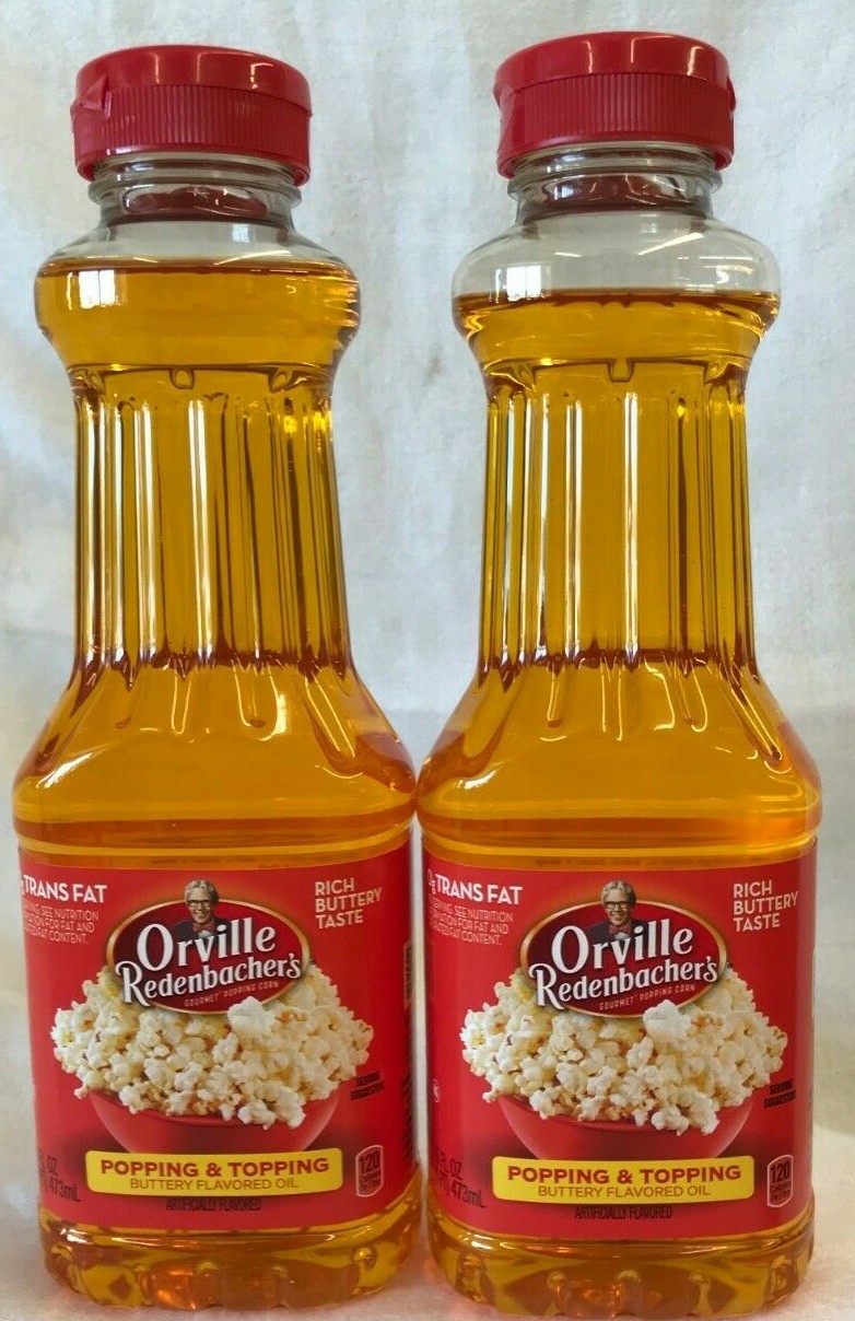 Popcorn Oil Orville Redenbacher Buttery Popping & Topping Oil Lot of 2