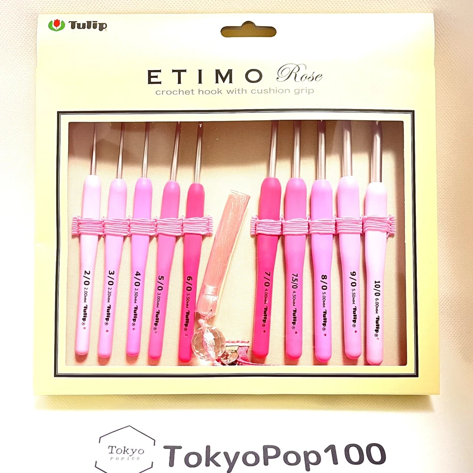 Набор игл для вязания крючком Tulip ETIMO ROSE TER-001 розовые из Японии - Изображение 2 из 4